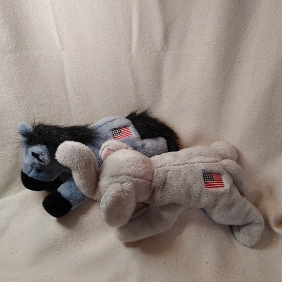 TY Beanie Buddies Collection Righty and Lefty USA American Politics - Picture 3 of 13